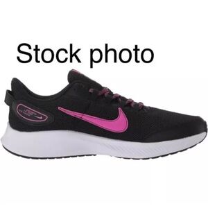 NIKE WOMENS RUNALLDAY 2 "Black Fire Pink” RUNNING SHOES -  9.5